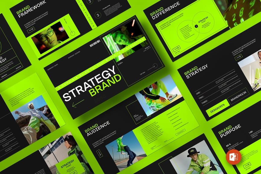 品牌战略PPT模版 (PPTX)