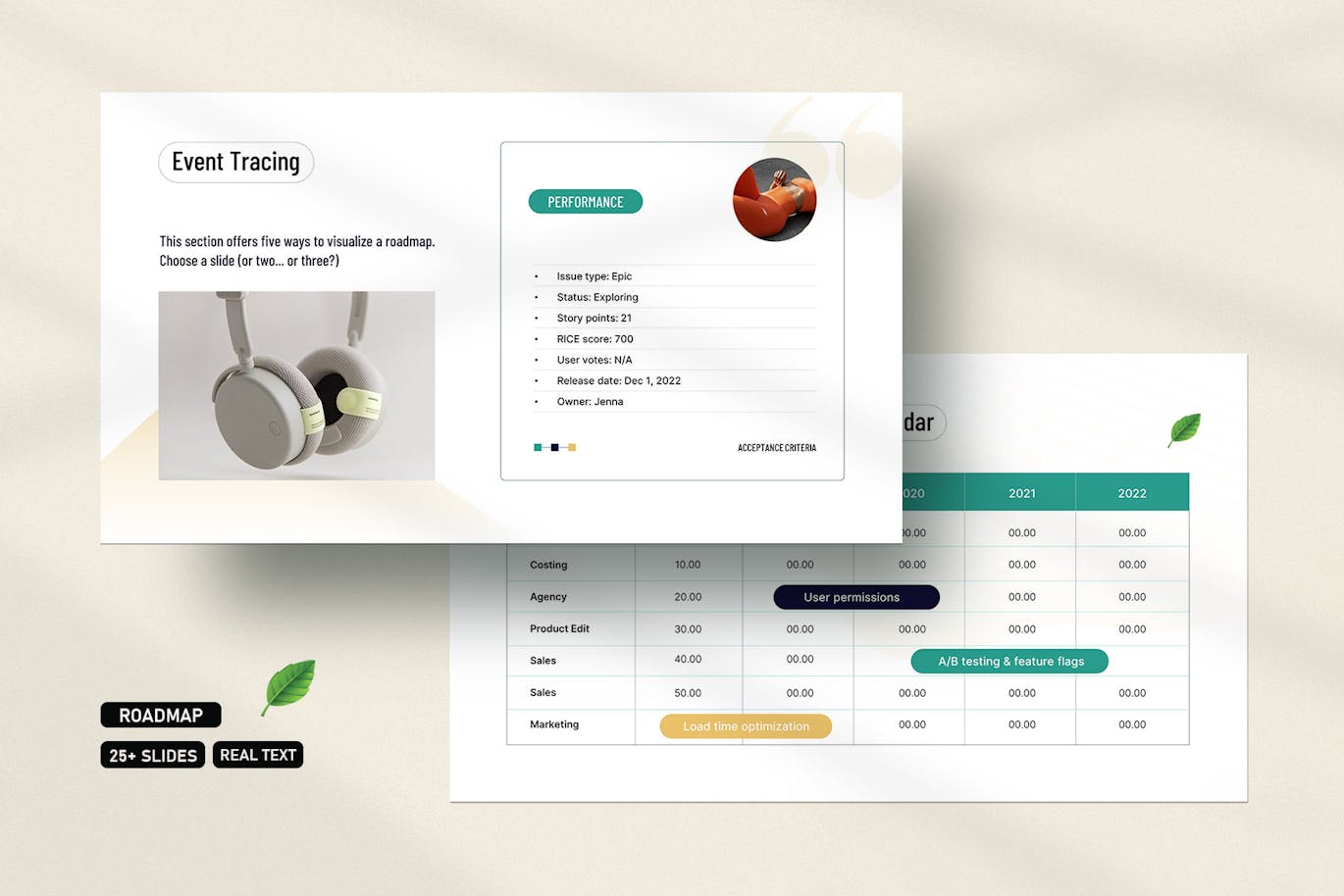 产品发布路线图PPT模版 (PPTX)