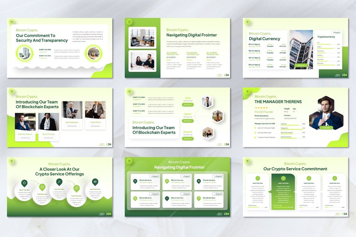 加密货币 PPT模版 (PPTX)
