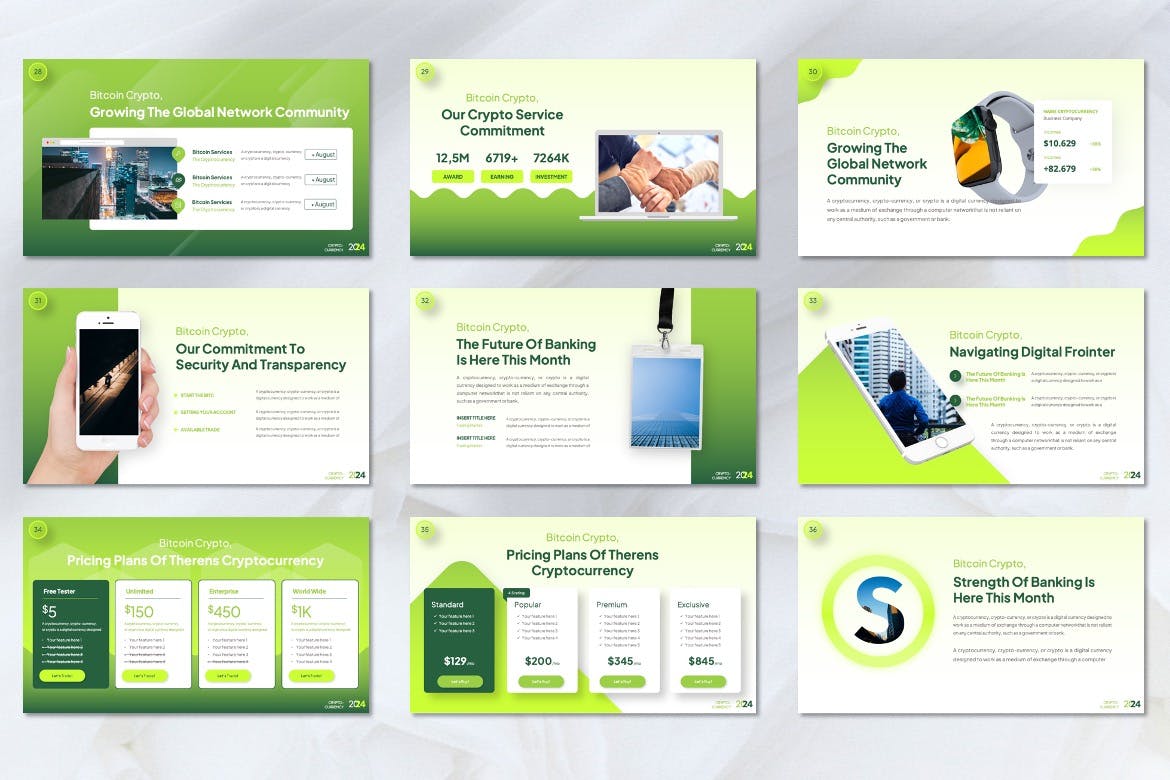 加密货币 PPT模版 (PPTX)