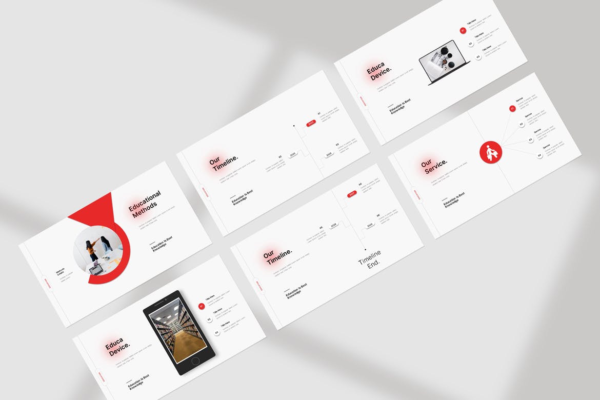 教育信息  PPT模版 (PPTX)