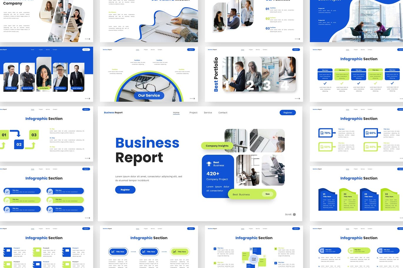 商业报告 – PPT模版 (PPTX)