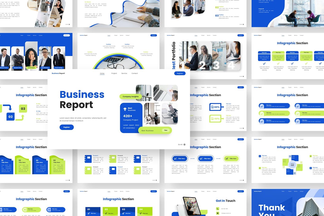 商业报告 – PPT模版 (PPTX)