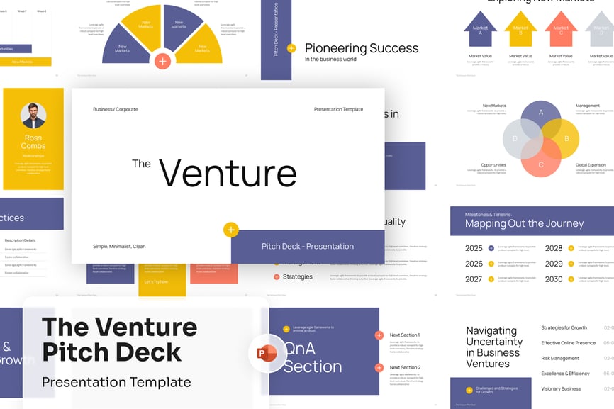 风险投资演讲稿 PPT模版 (PPTX)