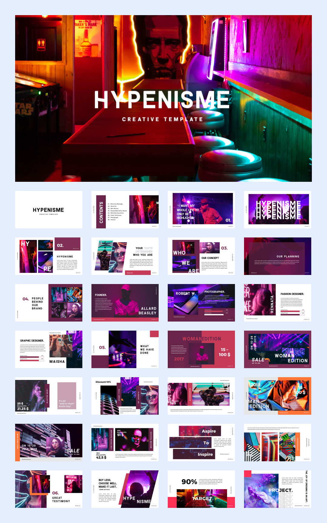 炫酷赛博朋克风PPT模板