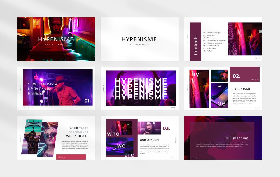 炫酷赛博朋克风PPT模板