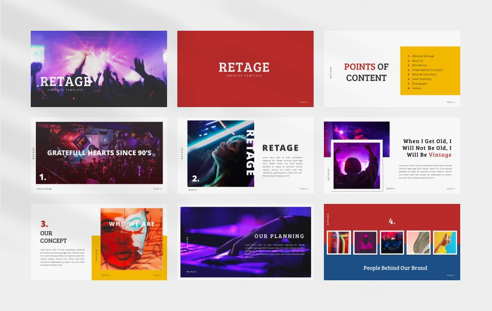 紫色赛博朋克风PPT模板