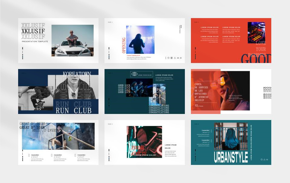 时尚潮流赛博朋克风PPT模板