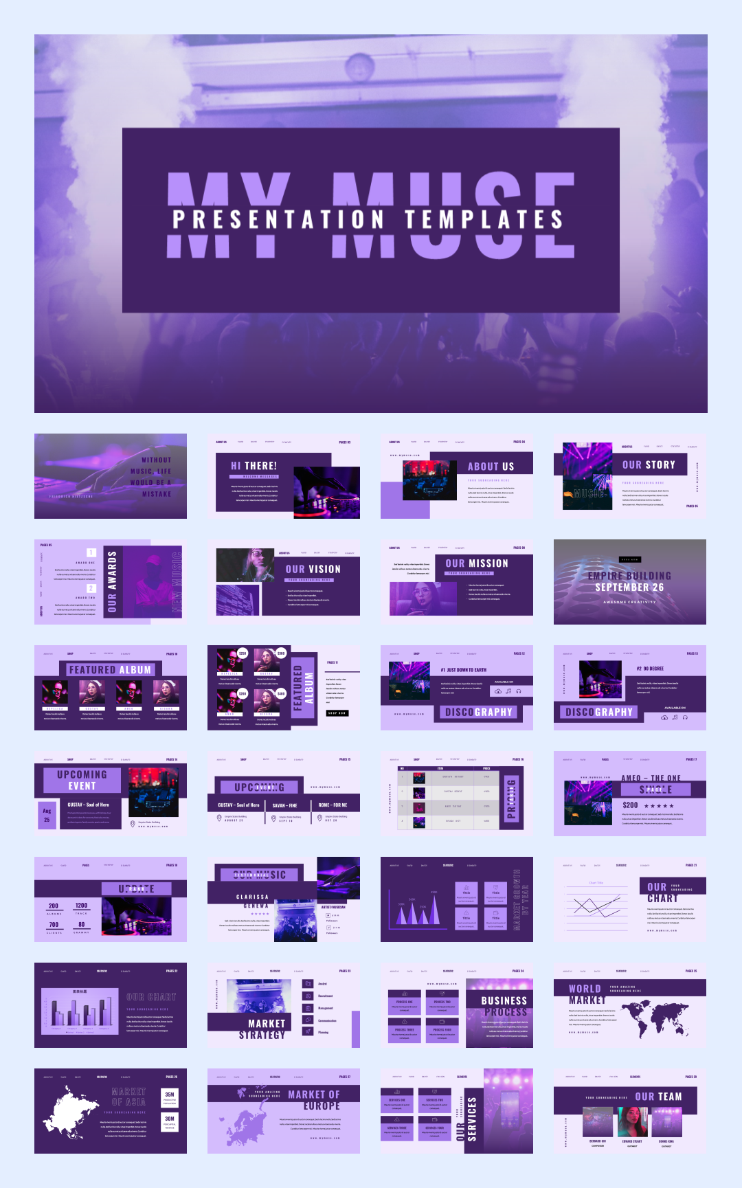 时尚潮流赛博朋克风PPT模板