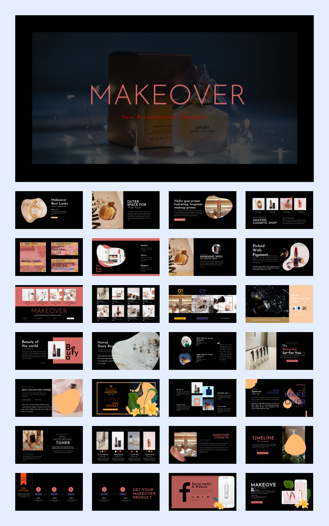 时尚潮流赛博朋克风PPT模板