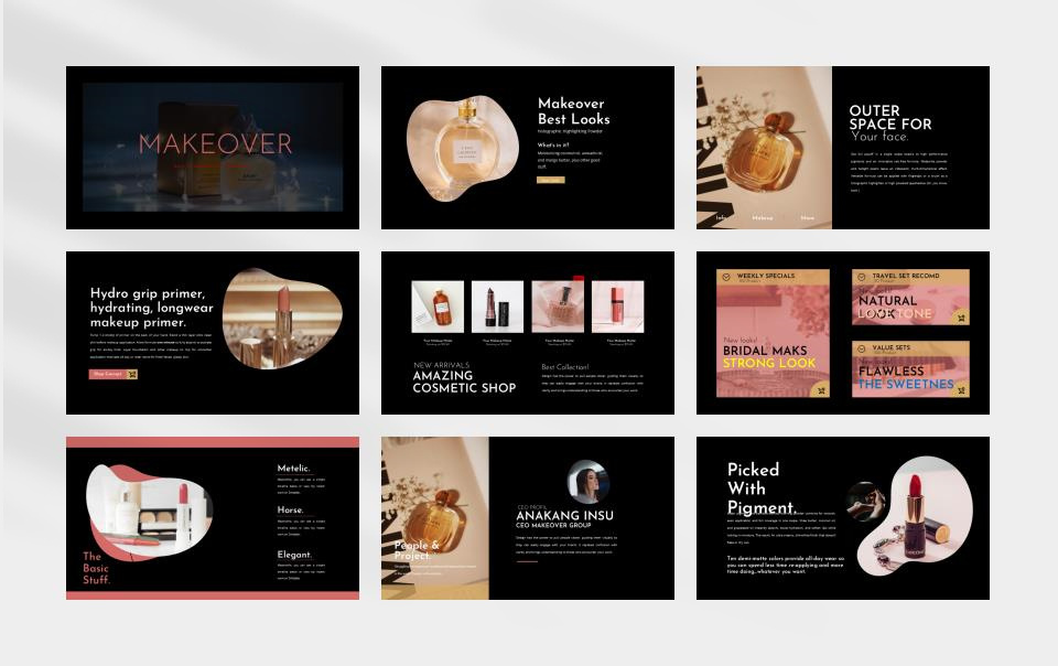 时尚潮流赛博朋克风PPT模板