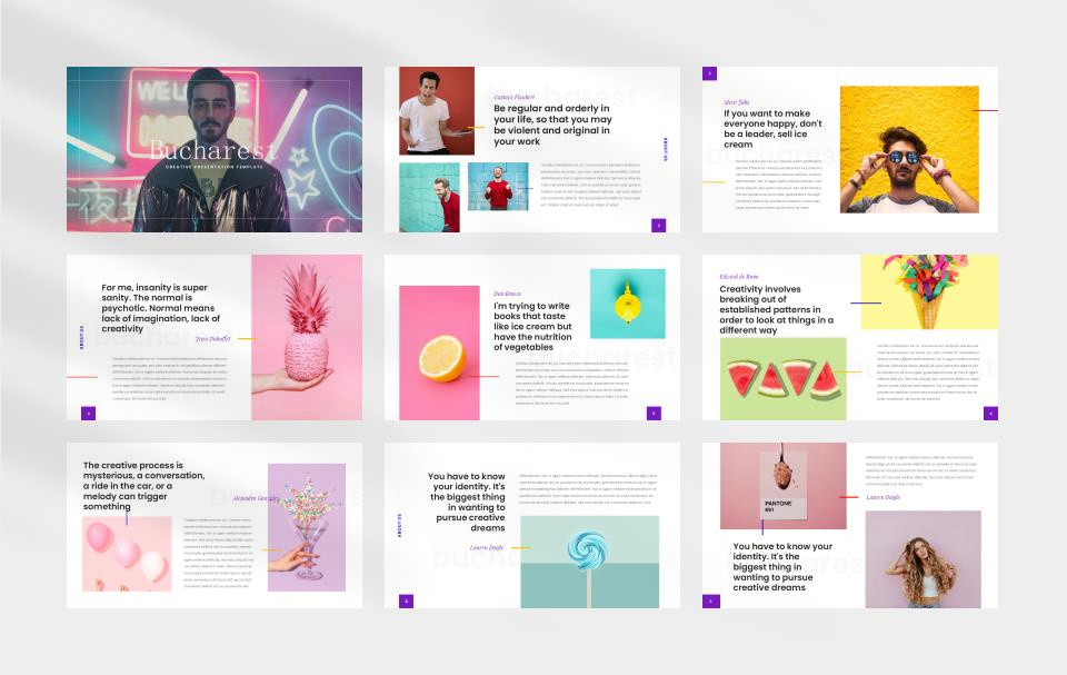 时尚潮流赛博朋克风PPT模板