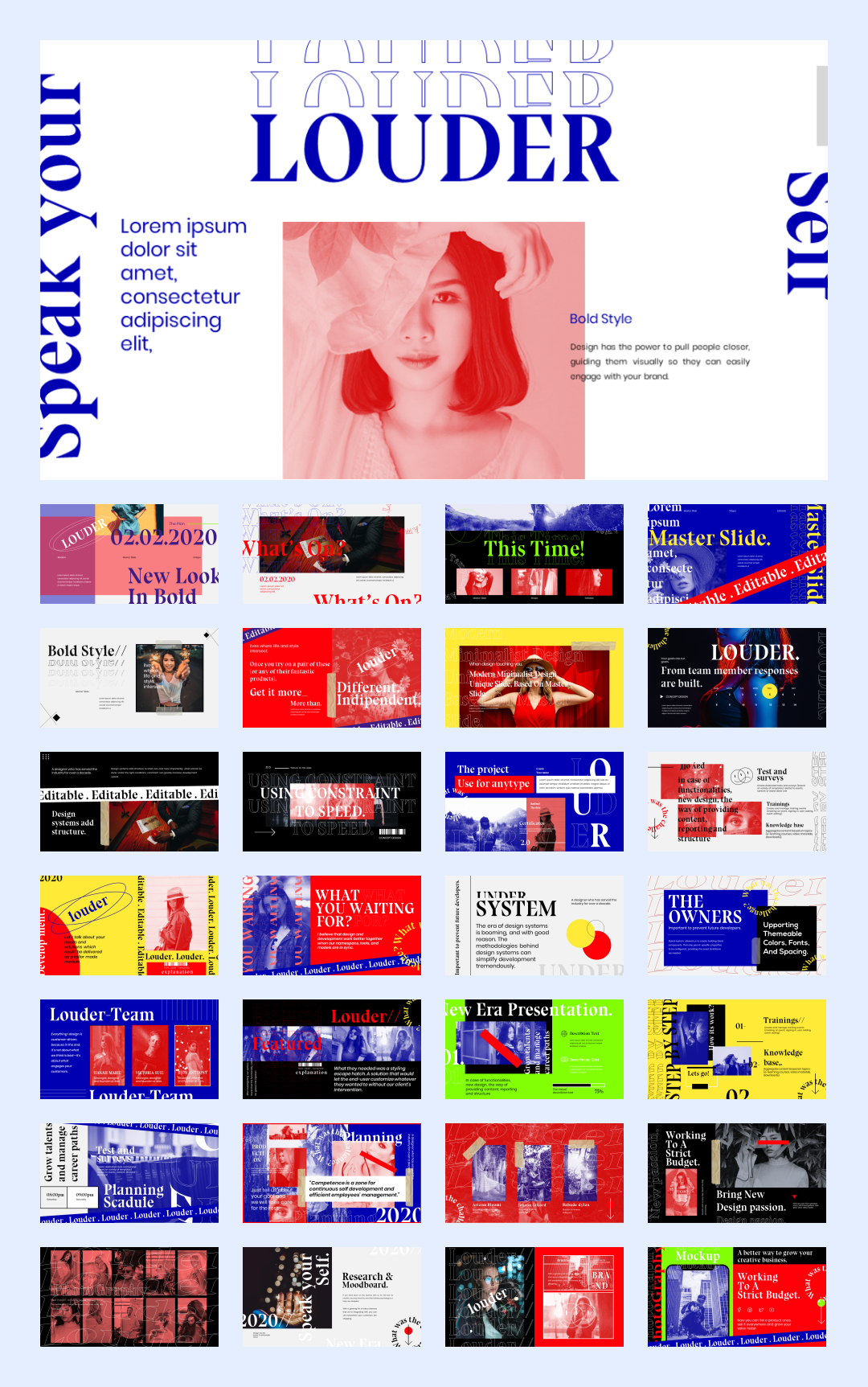 时尚潮流赛博朋克风PPT模板