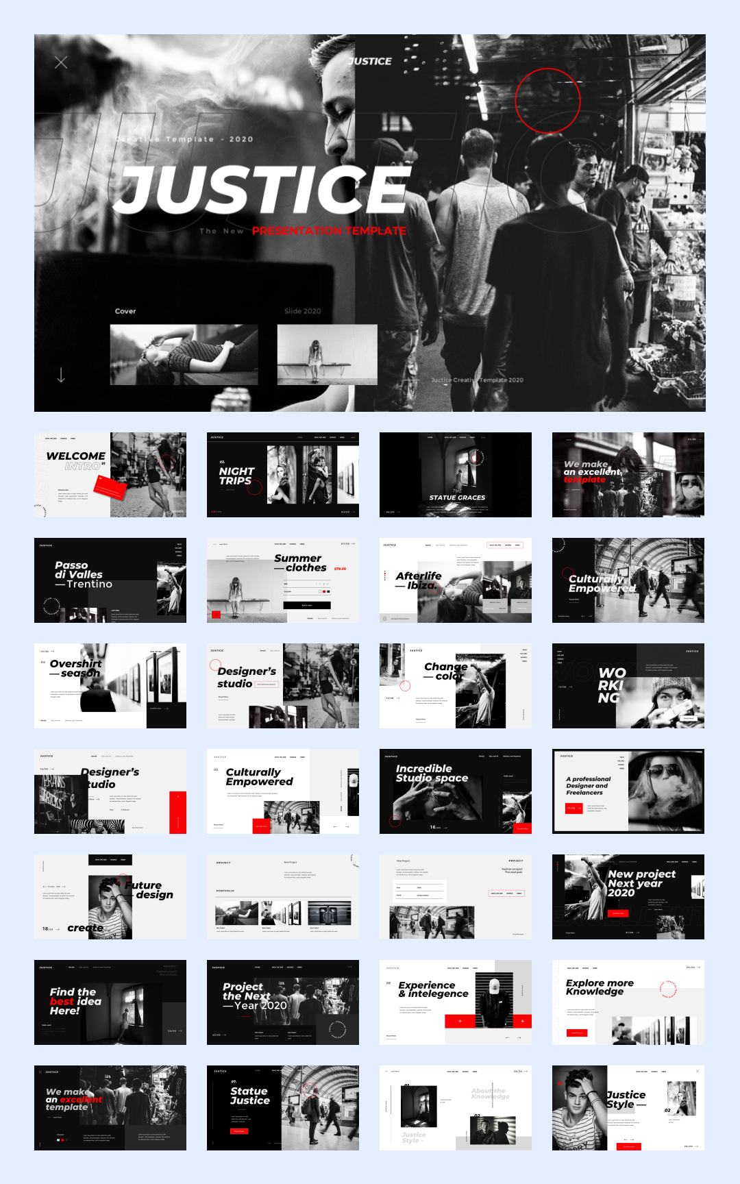 时尚潮流赛博朋克风PPT模板