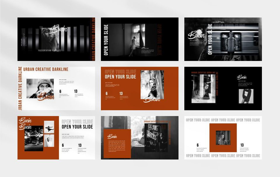 时尚潮流赛博朋克风PPT模板