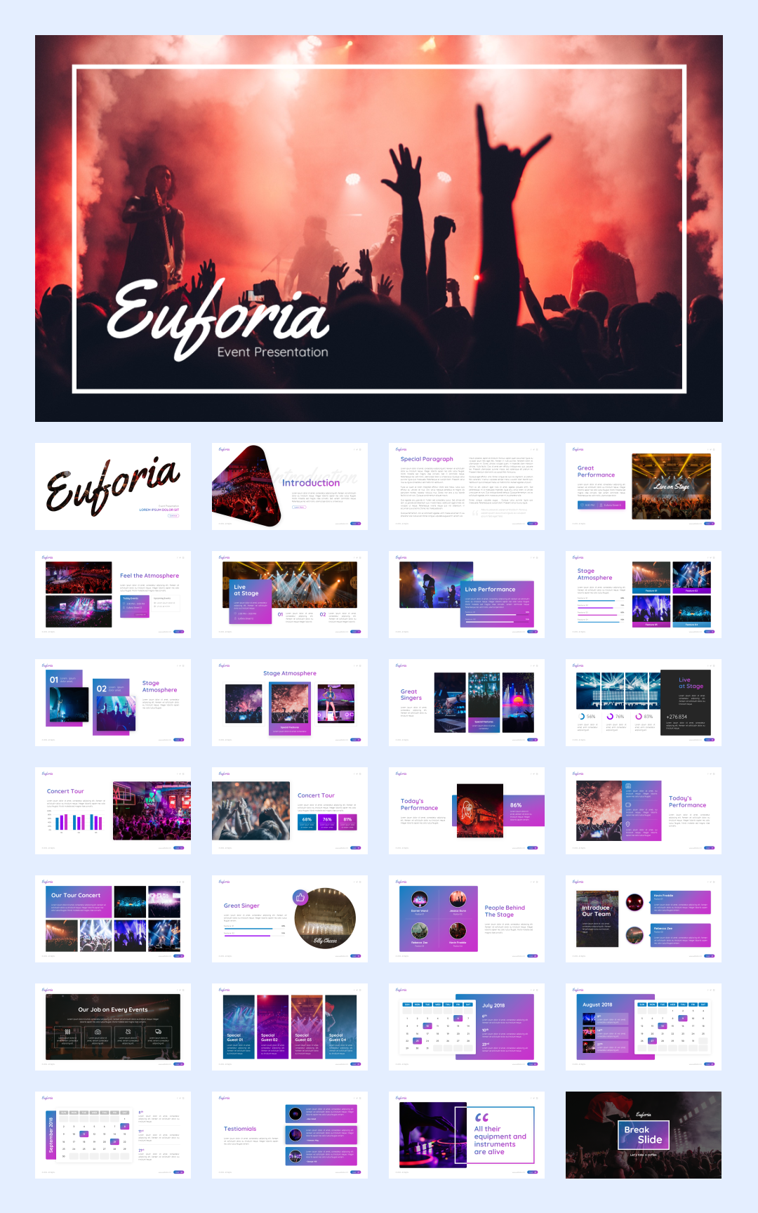 时尚潮流赛博朋克风PPT模板