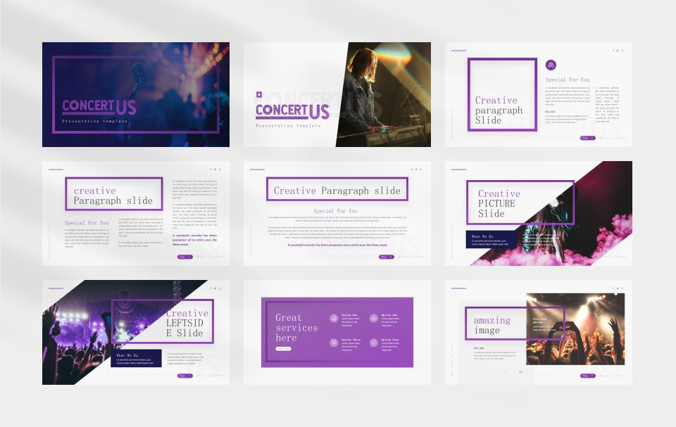 时尚潮流赛博朋克风PPT模板