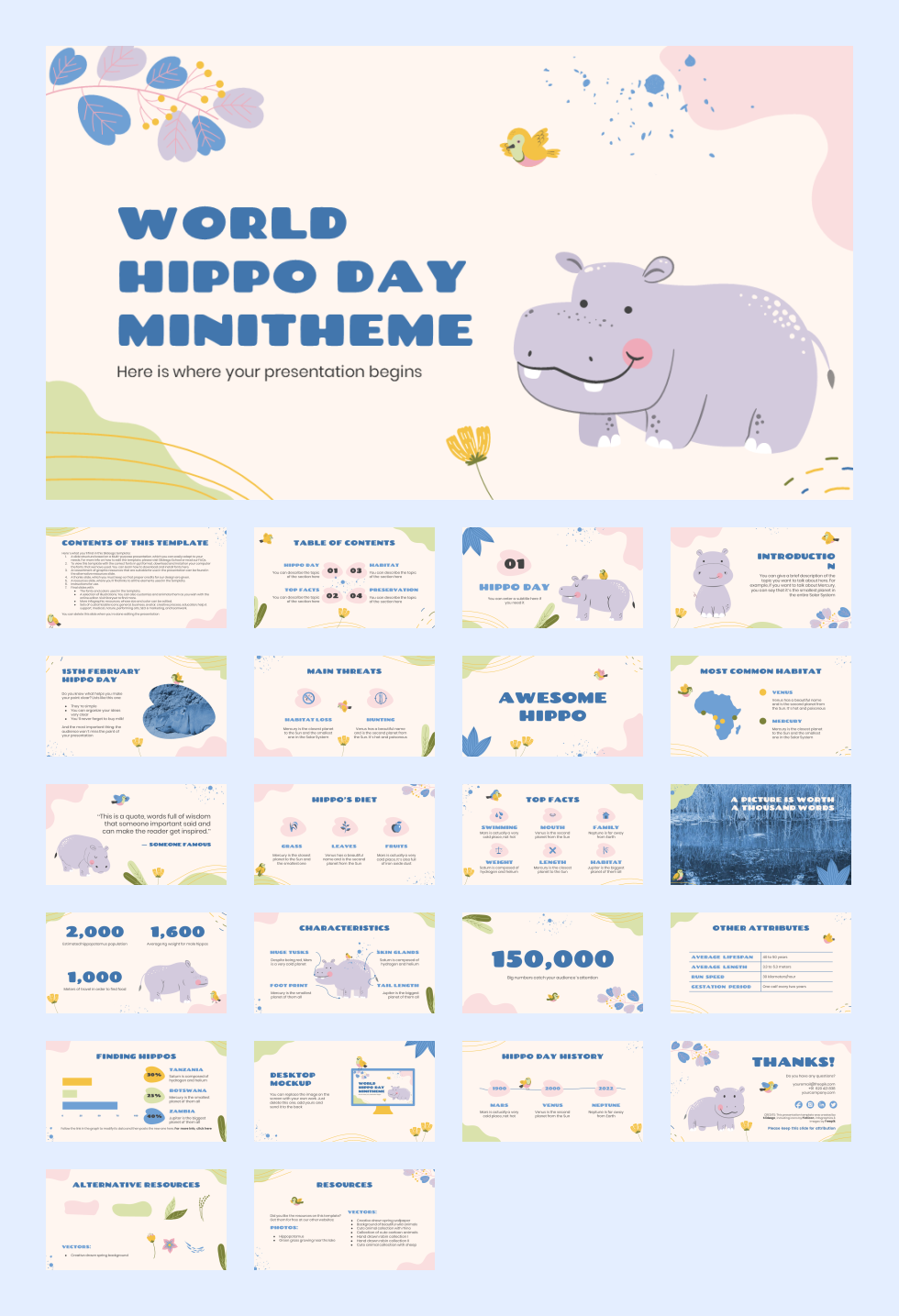 多彩创意卡通童趣儿童教育PPT模板