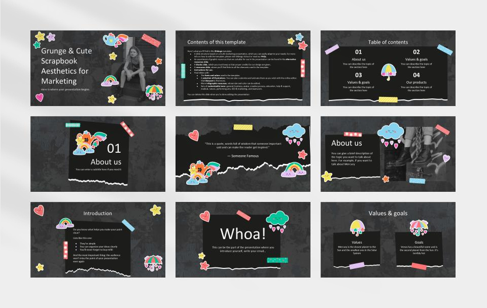 多彩创意卡通童趣儿童教育PPT模板