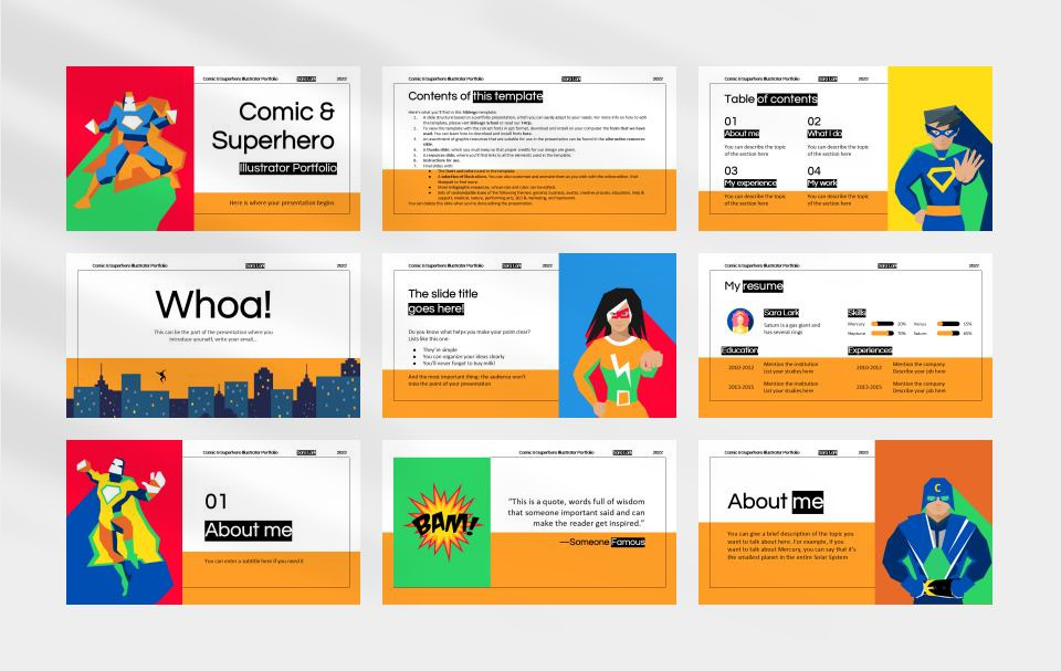 多彩创意卡通童趣儿童教育PPT模板