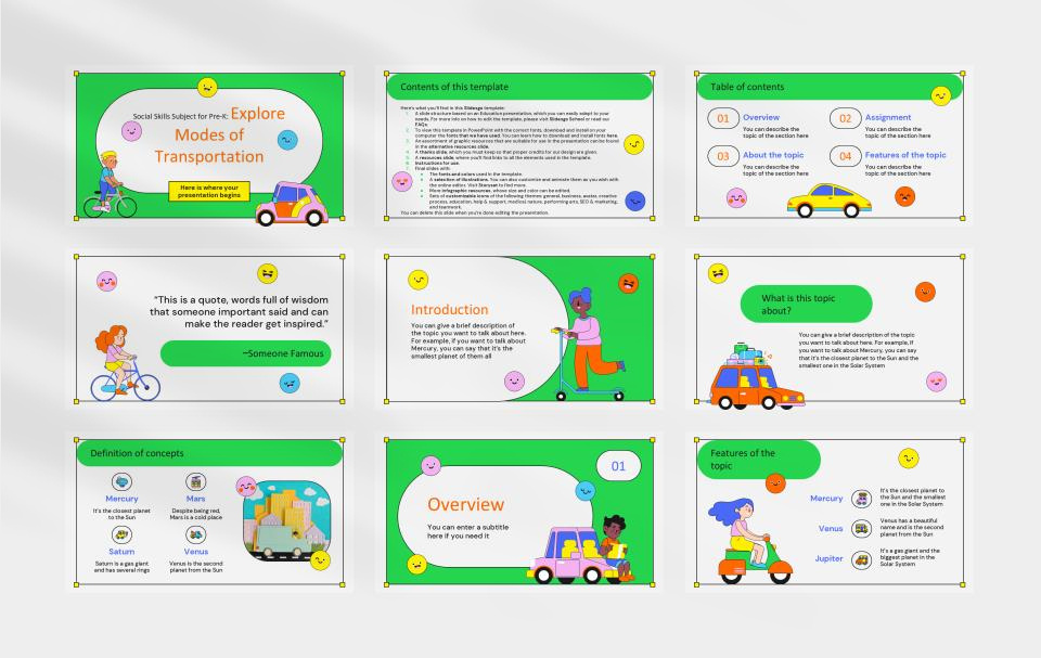 多彩创意卡通童趣儿童教育PPT模板