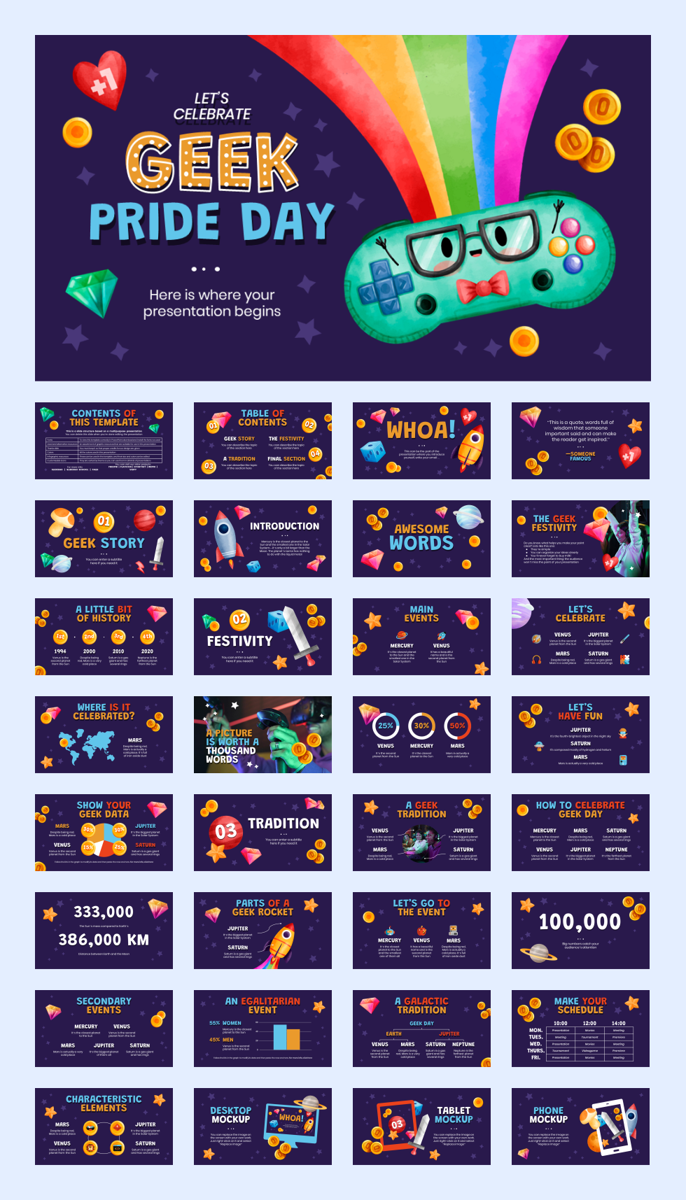 多彩创意卡通童趣儿童教育PPT模板