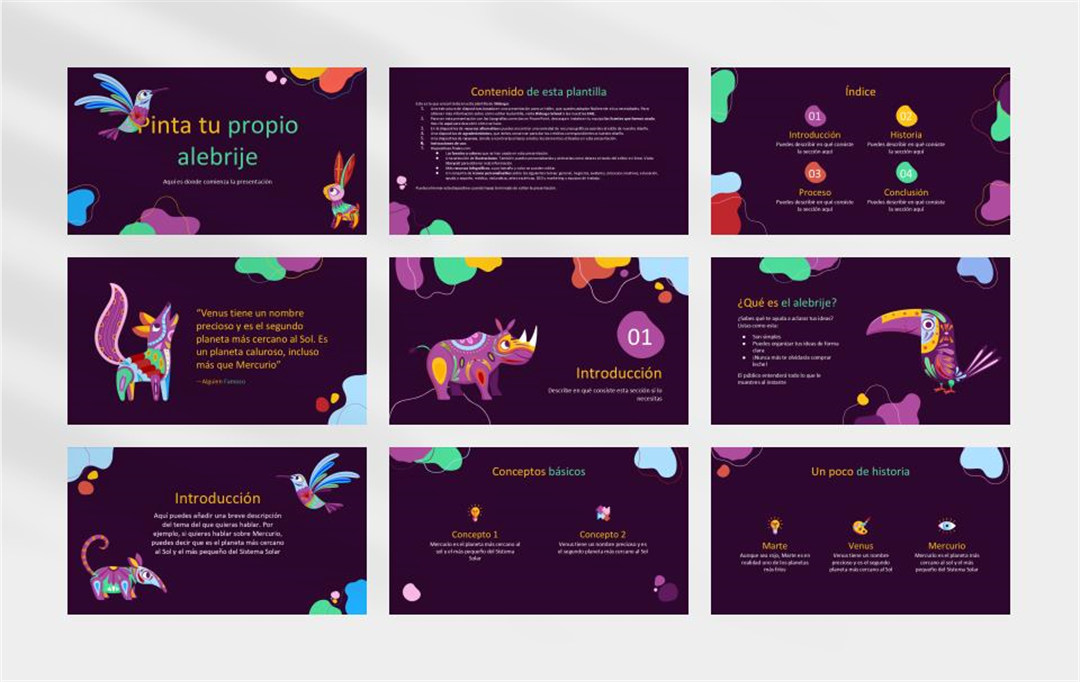 多彩创意卡通童趣儿童教育PPT模板