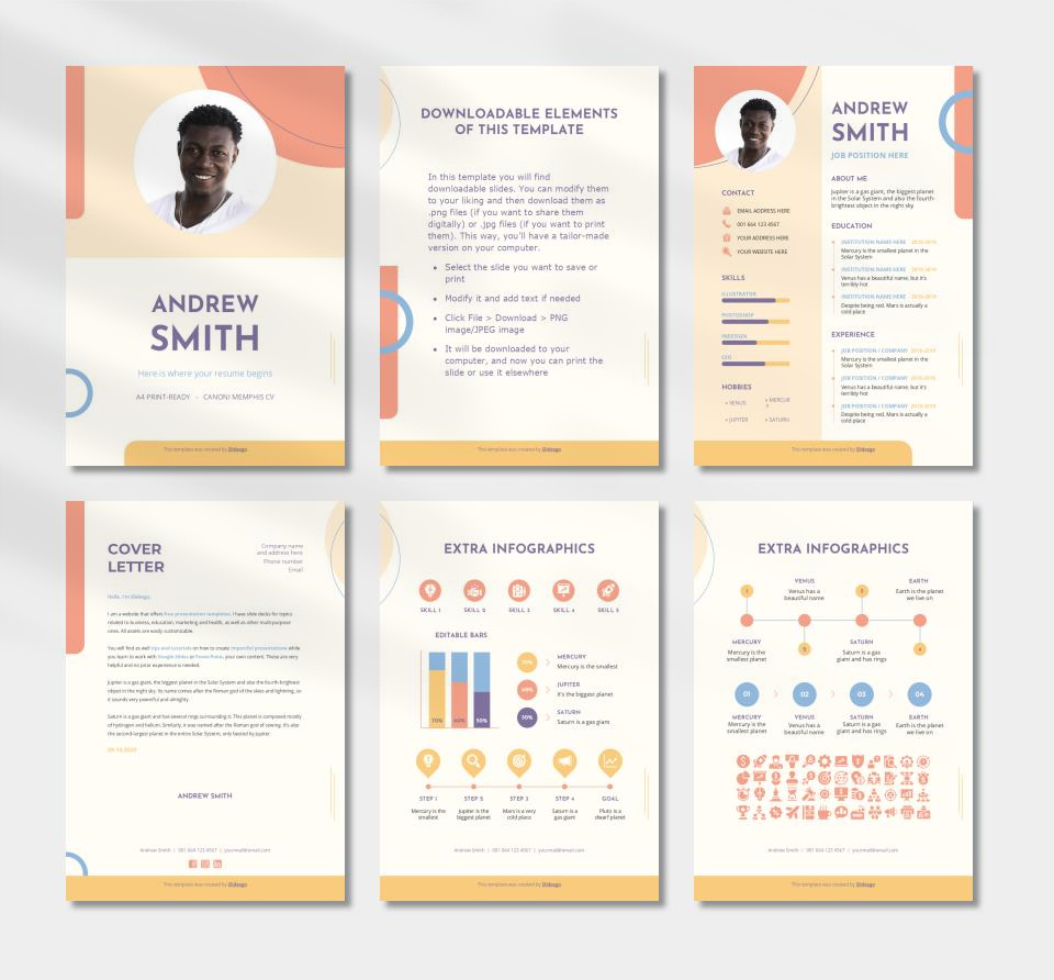 竖版A4简历个人介绍PPT模板