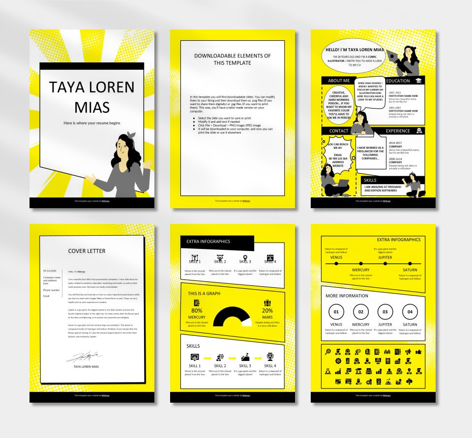 竖版A4简历个人介绍PPT模板