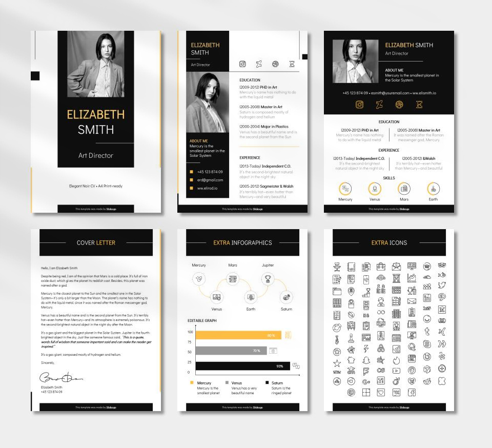 竖版A4简历个人介绍PPT模板