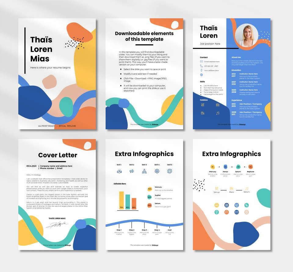 竖版A4简历个人介绍PPT模板