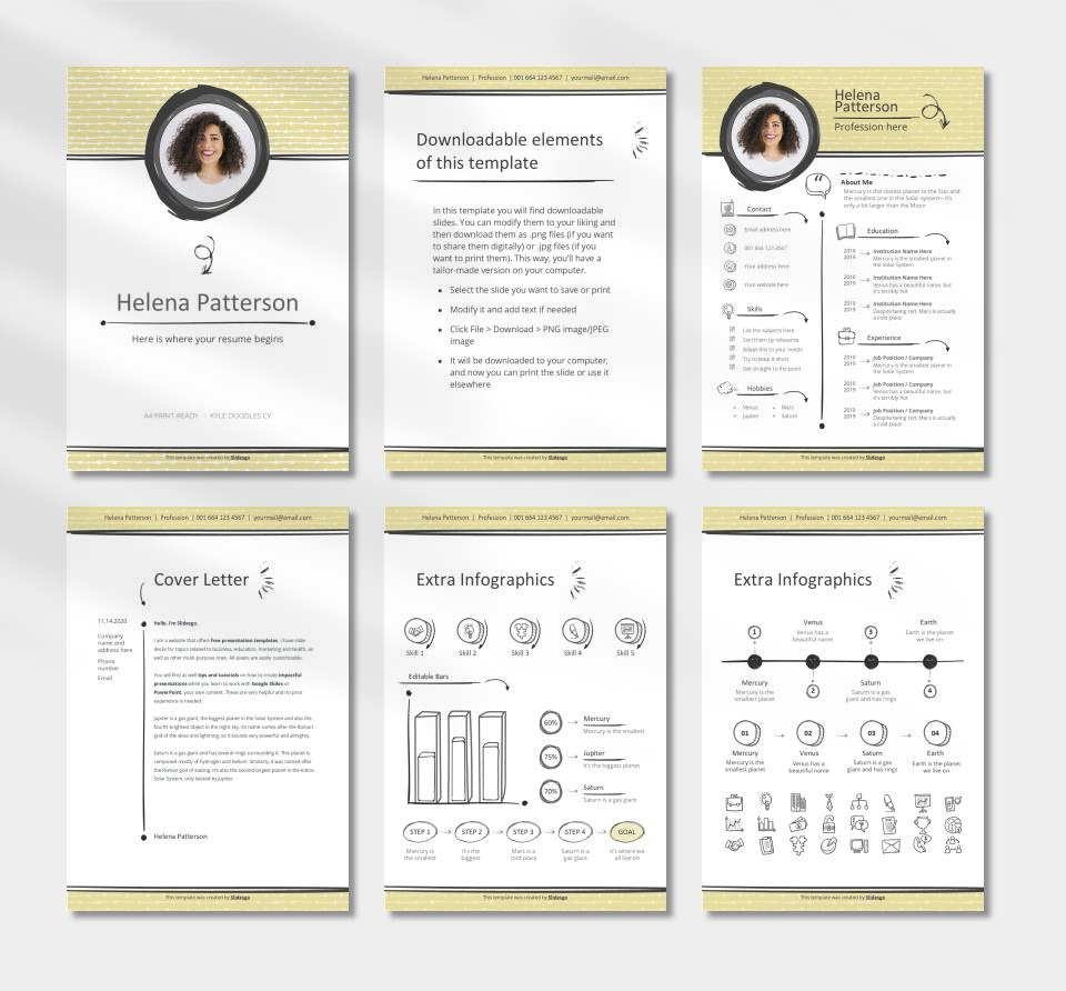 竖版A4简历个人介绍PPT模板