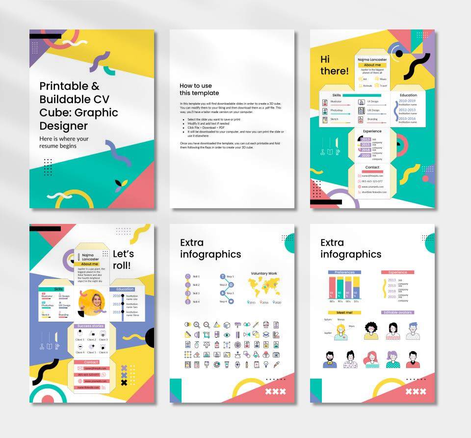 竖版A4简历个人介绍PPT模板