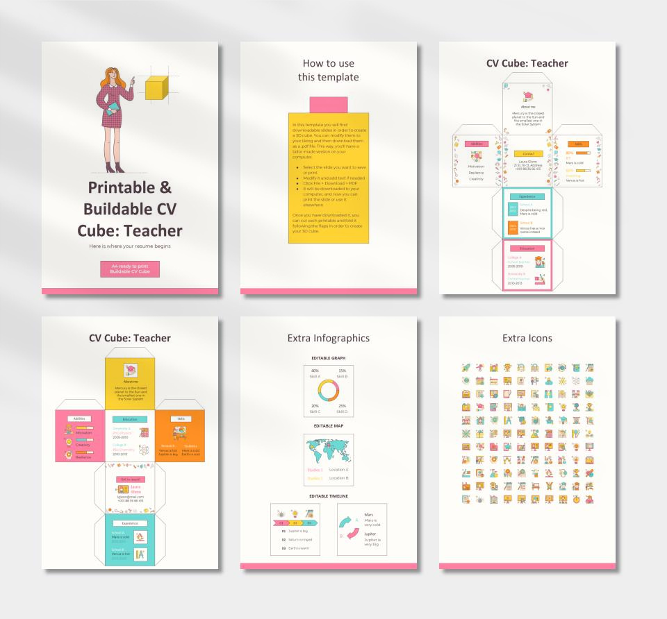 竖版A4简历个人介绍PPT模板