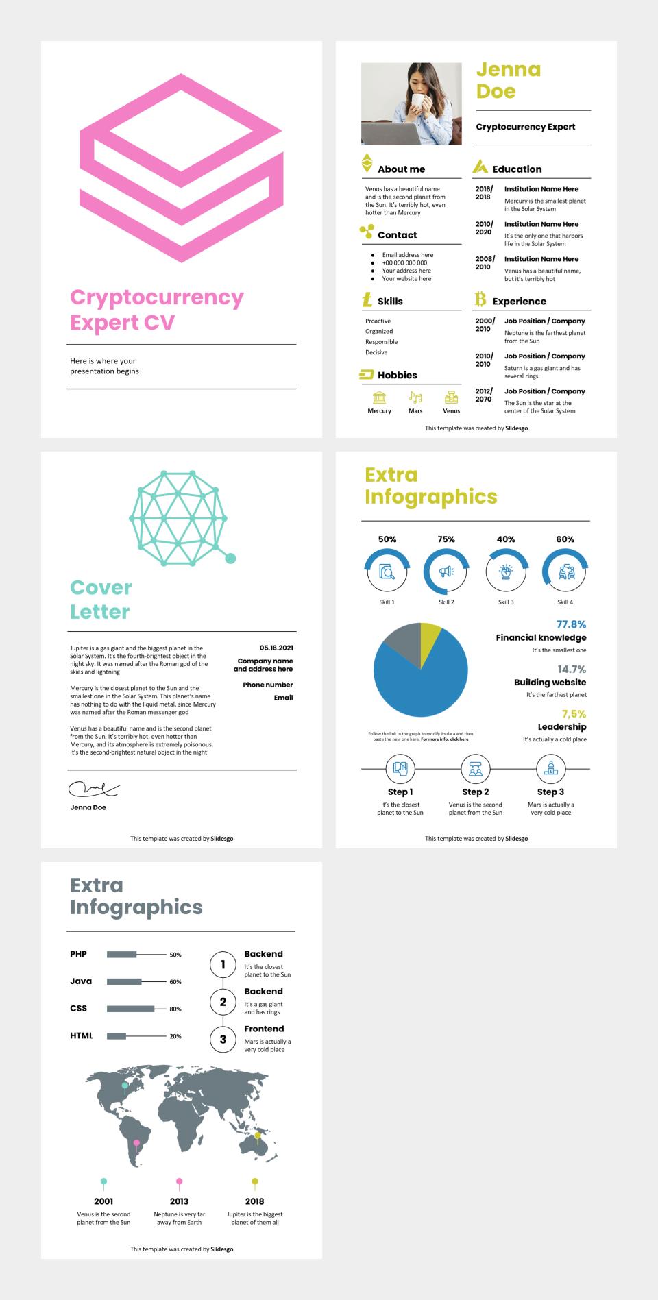 竖版A4简历个人介绍PPT模板