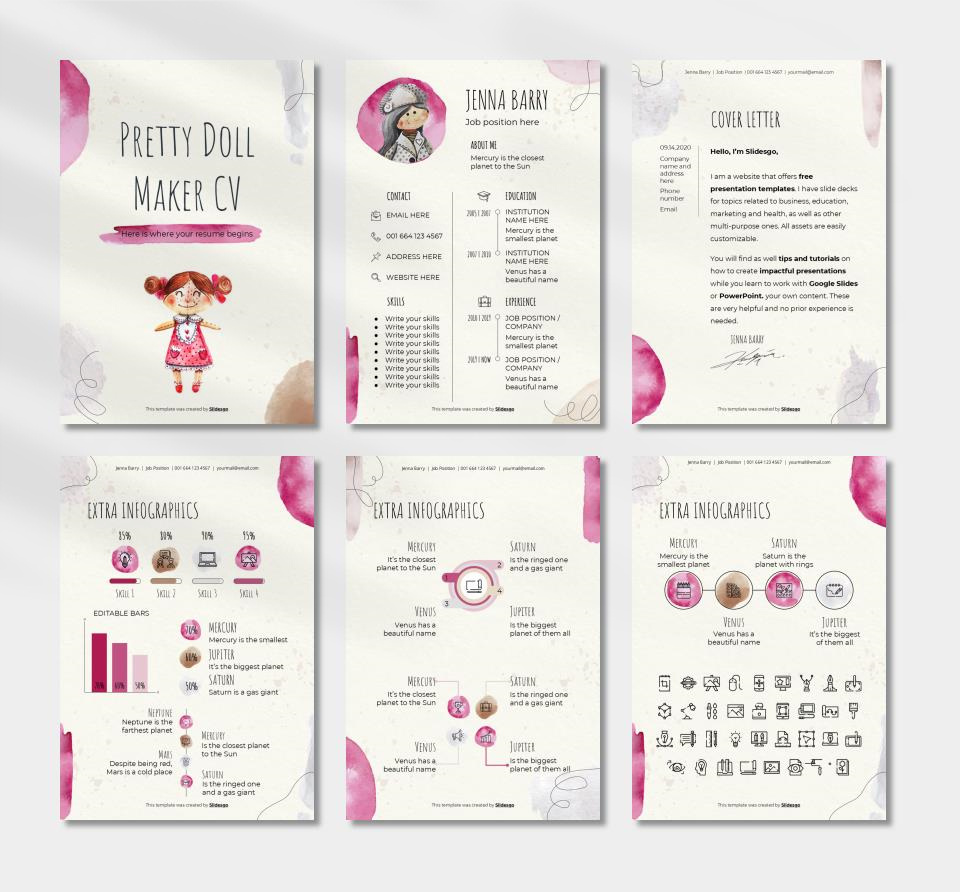 竖版A4简历个人介绍PPT模板