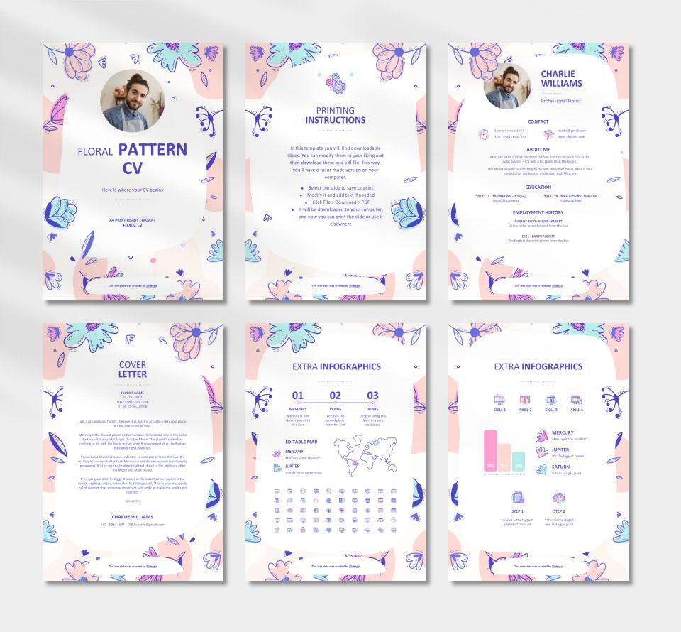 竖版A4简历个人介绍PPT模板