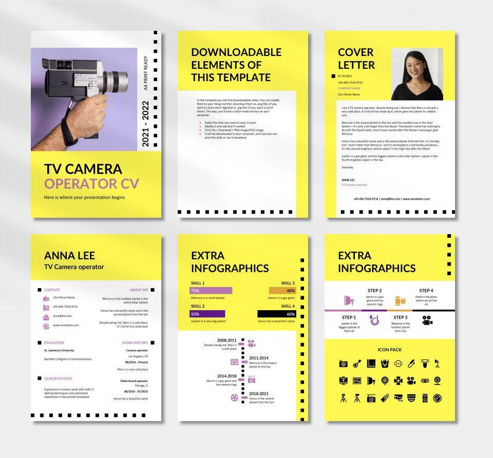 竖版A4简历个人介绍PPT模板