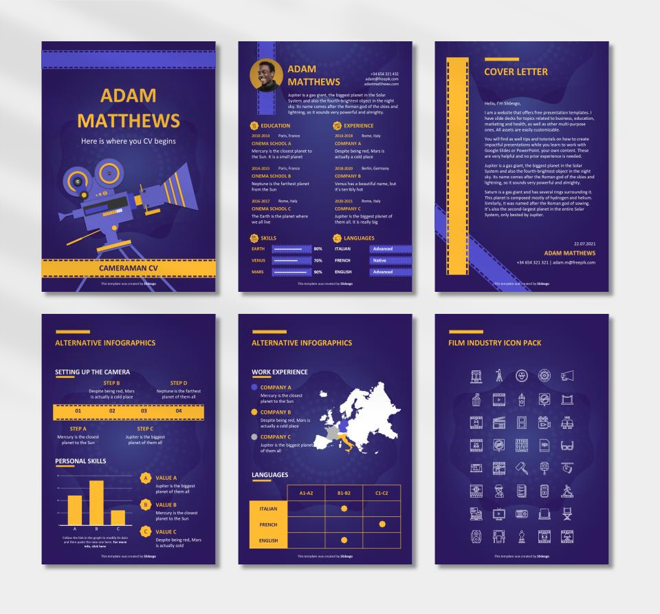 竖版A4简历个人介绍PPT模板