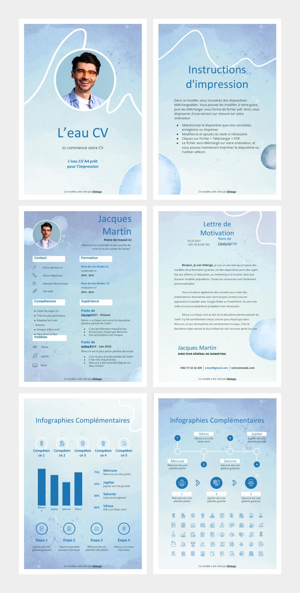 竖版A4简历个人介绍PPT模板