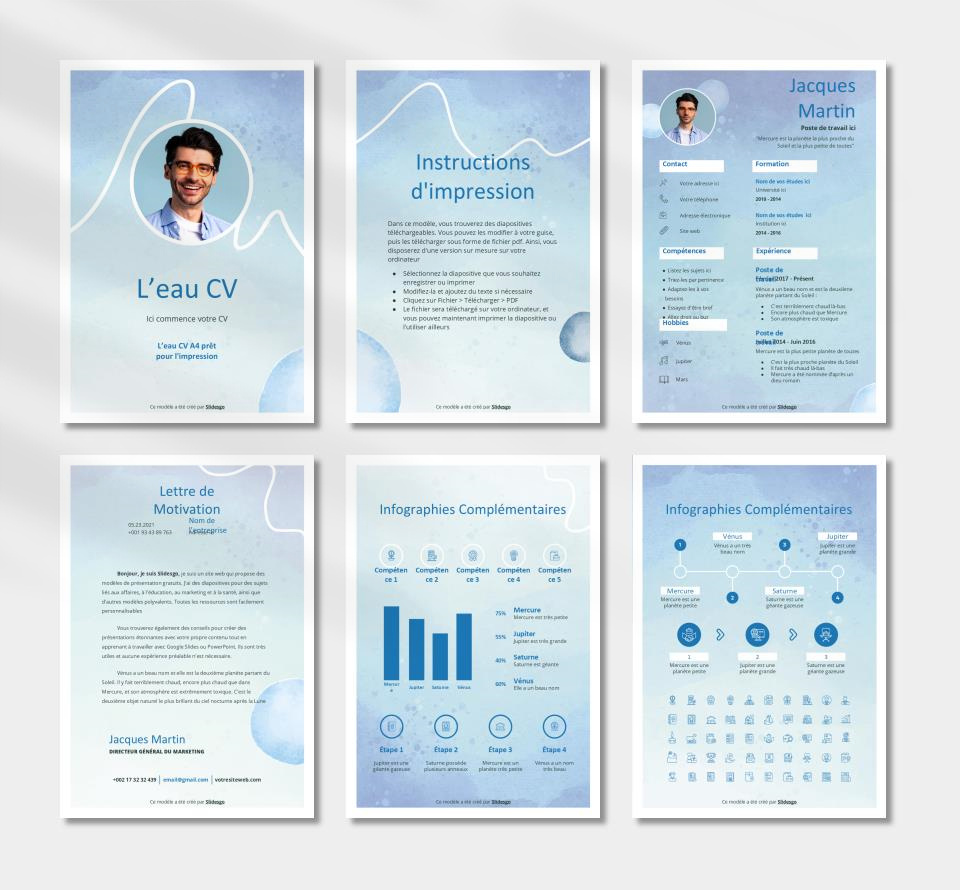 竖版A4简历个人介绍PPT模板