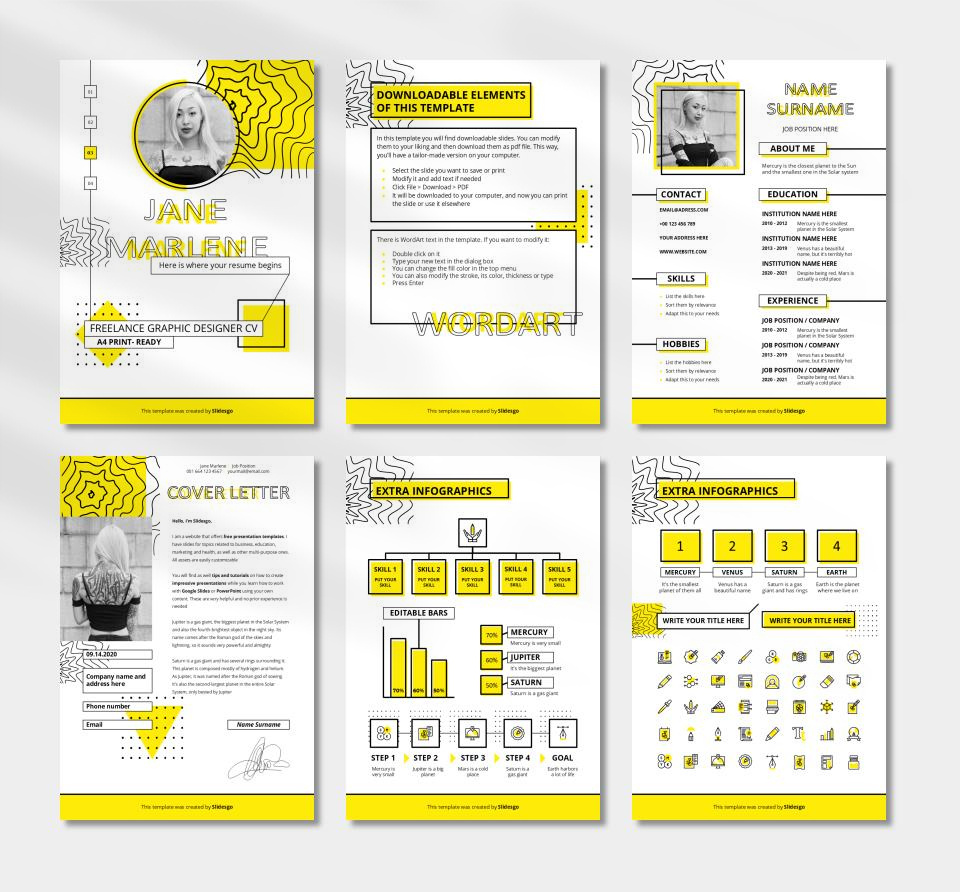 竖版A4简历个人介绍PPT模板