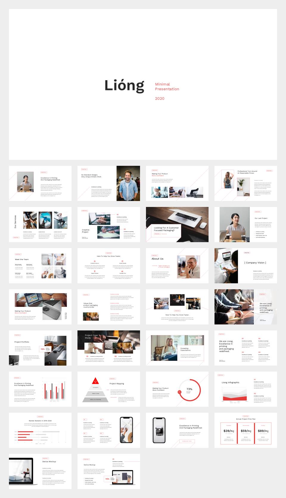 红色极简商务工作汇报PPT模板.pptx