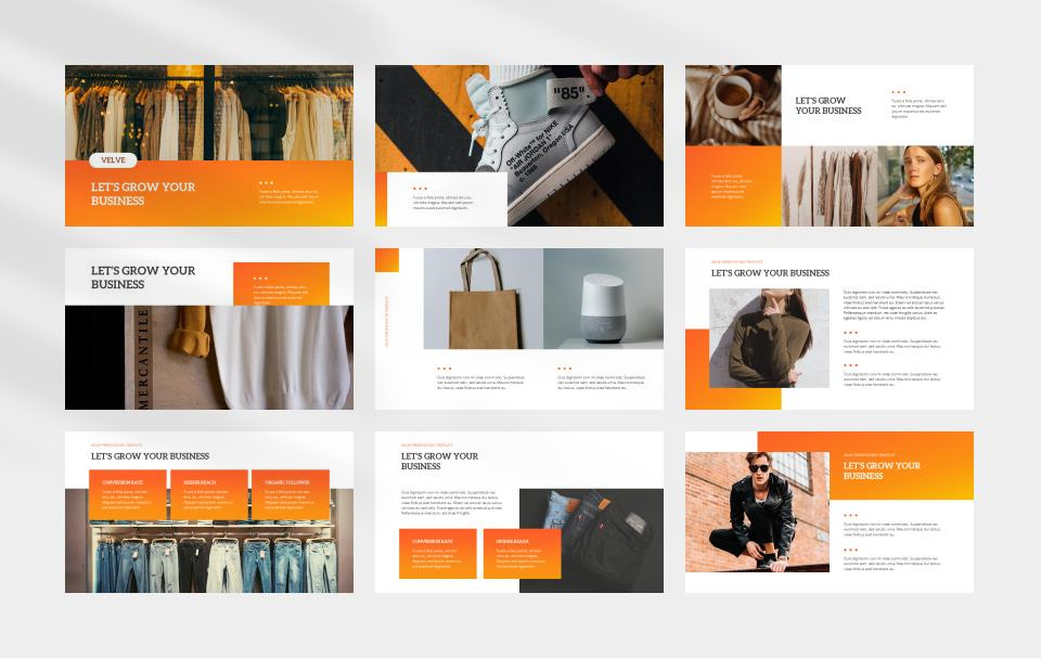 橙色电商简约风PPT模板.pptx