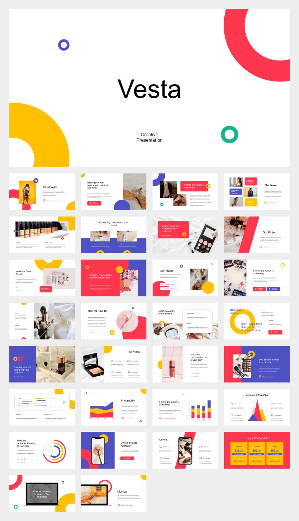 彩色化妆品时尚风PPT模板.pptx