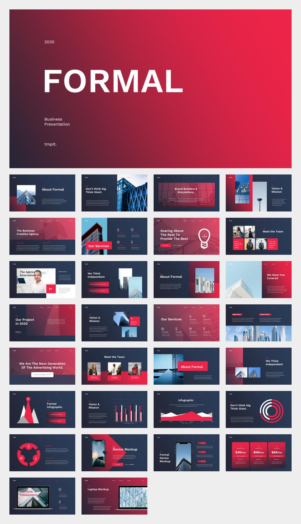 红蓝色建筑公司介绍PPT模板.pptx