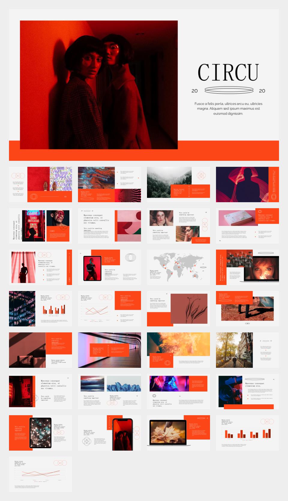 红色时尚工作汇报PPT模板.pptx