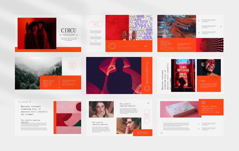 红色时尚工作汇报PPT模板.pptx