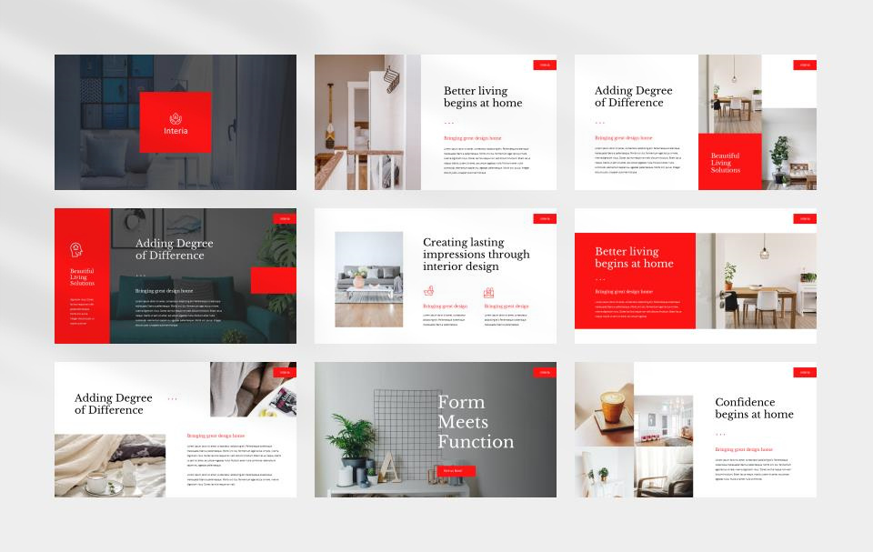 红色家居计划总结PPT模板.pptx