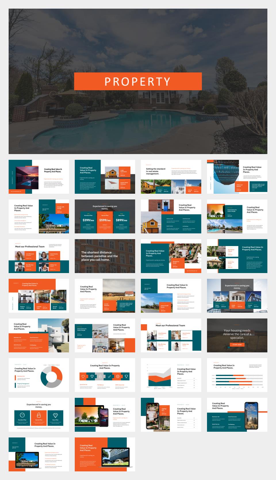 橘色房产公司介绍PPT模板.pptx